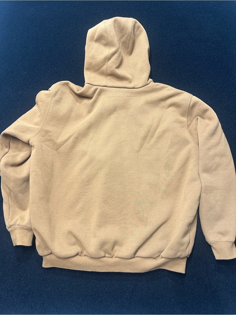 Vintage Carhartt Tan Full-Zip Hooded Work Hoodie - Picture 7 of 9